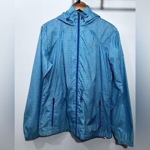 Columbia Rain Jacket Womens L Hiking Windbreaker Lightweight